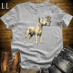 Vintage Cigar Bull Terrier Softstyle T Shirt Sport Grey | Cigar Bull Terrier Tee
