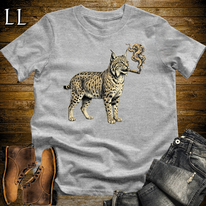 Vintage Cigar Bobcat Softstyle T Shirt Sport Grey | Cigar Bobcat Tee