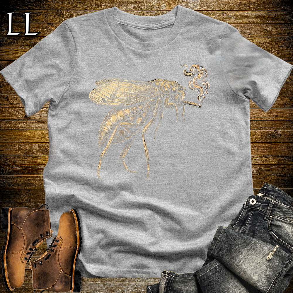 Vintage Cigar Cicada Softstyle T Shirt Sport Grey | Cigar Lover Tee