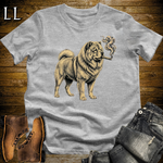 Vintage Cigar Chow Chow Softstyle T Shirt Sport Grey | Dog Lover Tee