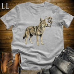 Vintage Cigar Coyote Softstyle T Shirt Sport Grey | Funny Animal Cigar Tee