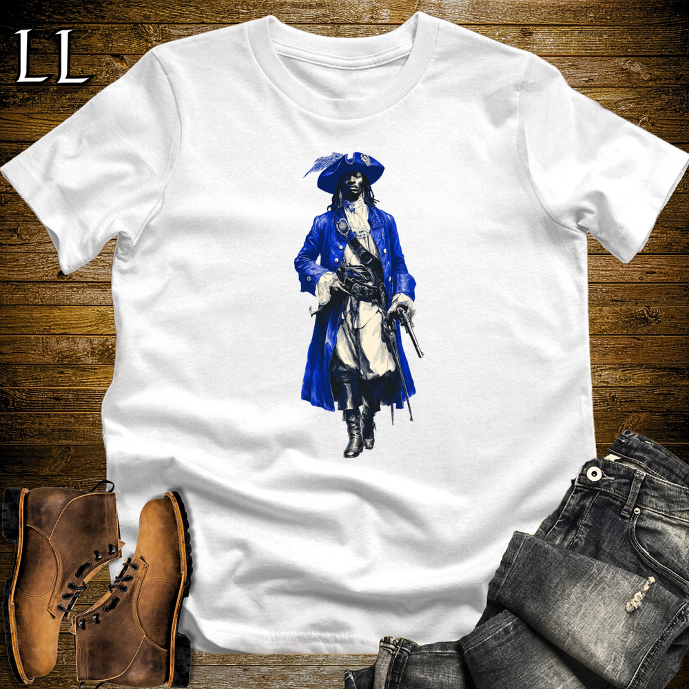 African Blue Pirate King - White