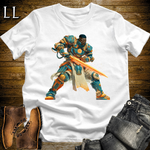 African Space Warrior White | Space Warrior Shirt
