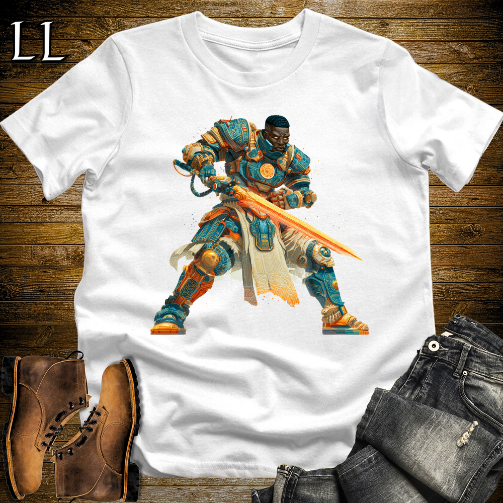 African Space Warrior White | Space Warrior Shirt