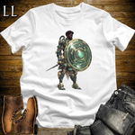 African Emerald Shield Warrior - White
