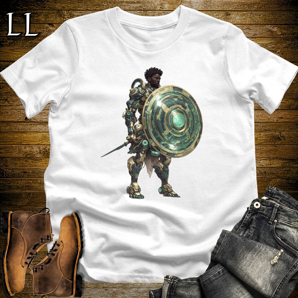 African Emerald Shield Warrior - White
