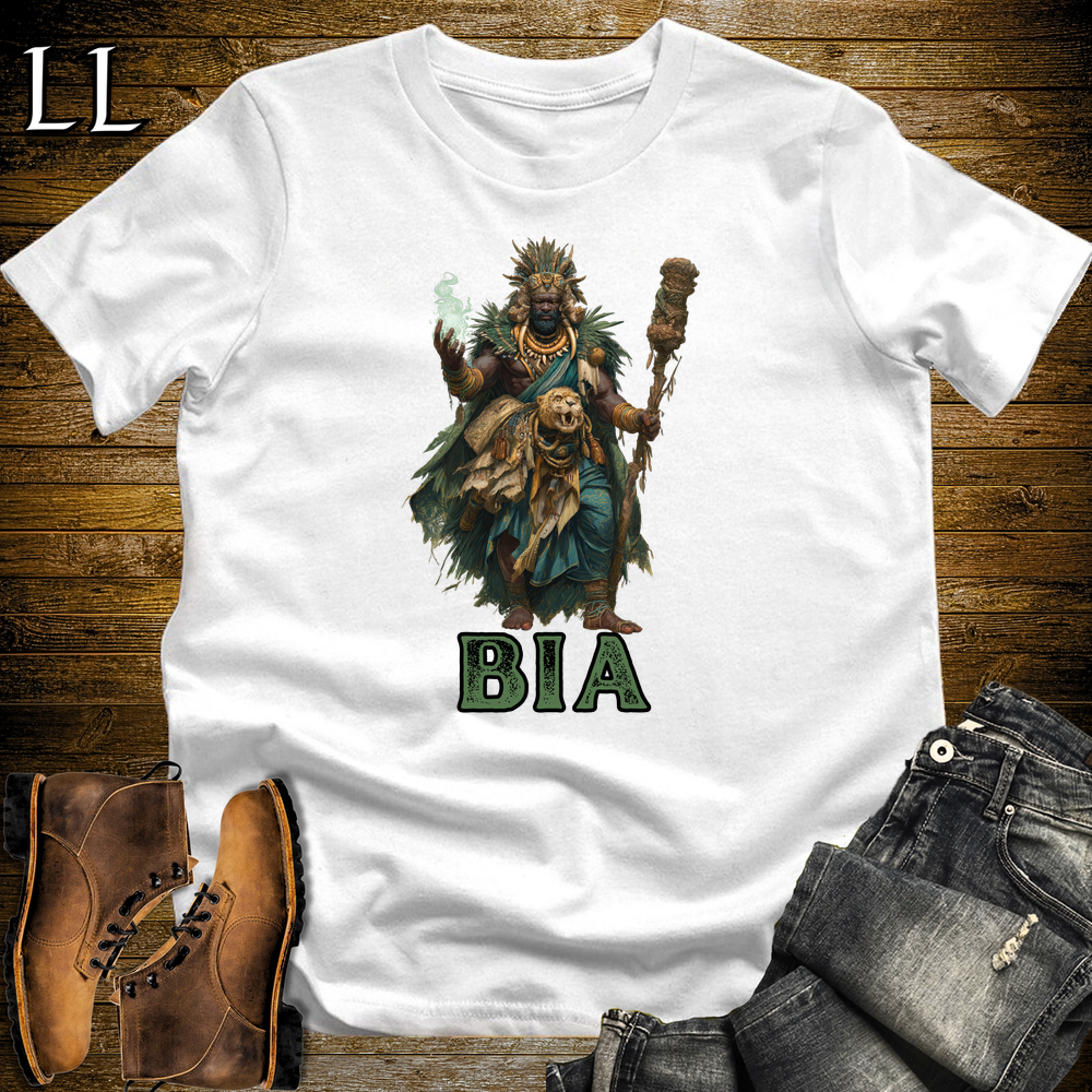 Bia African God Softstyle Tee White | Akan River God Tee