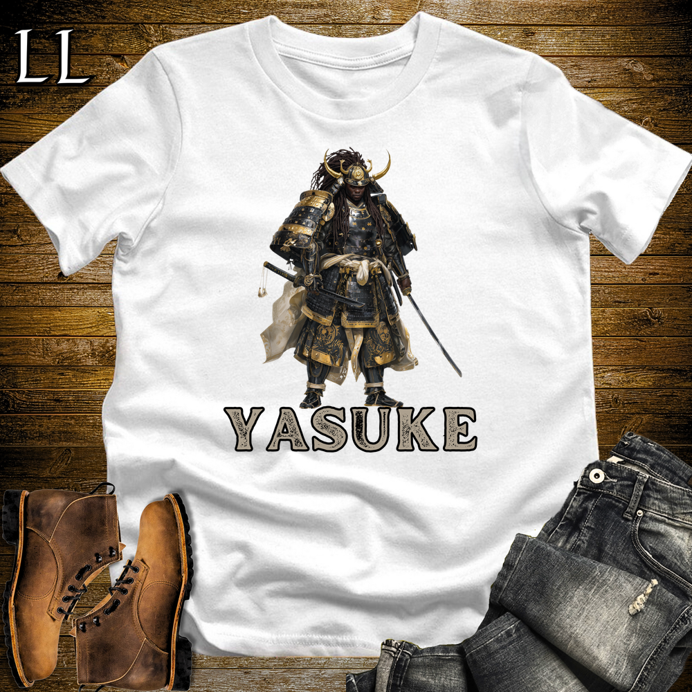 Yasuke African Samurai Softstyle Tee - White