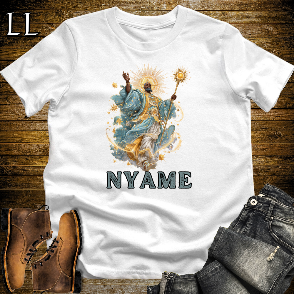 Nyame African God Softstyle Tee White | Akan Supreme God Tee