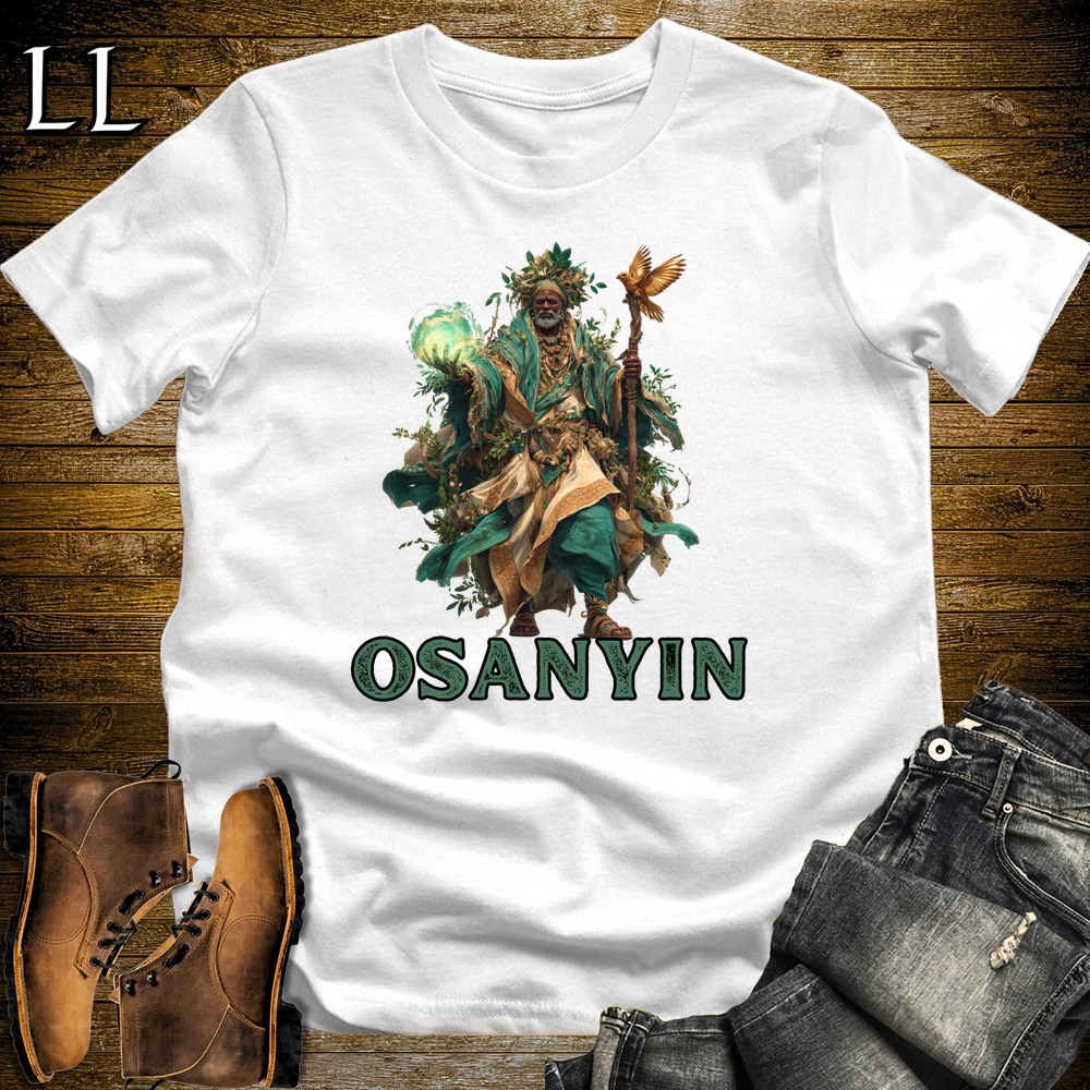 Osanyin African God Softstyle Tee White | Yoruba Healing God Tee