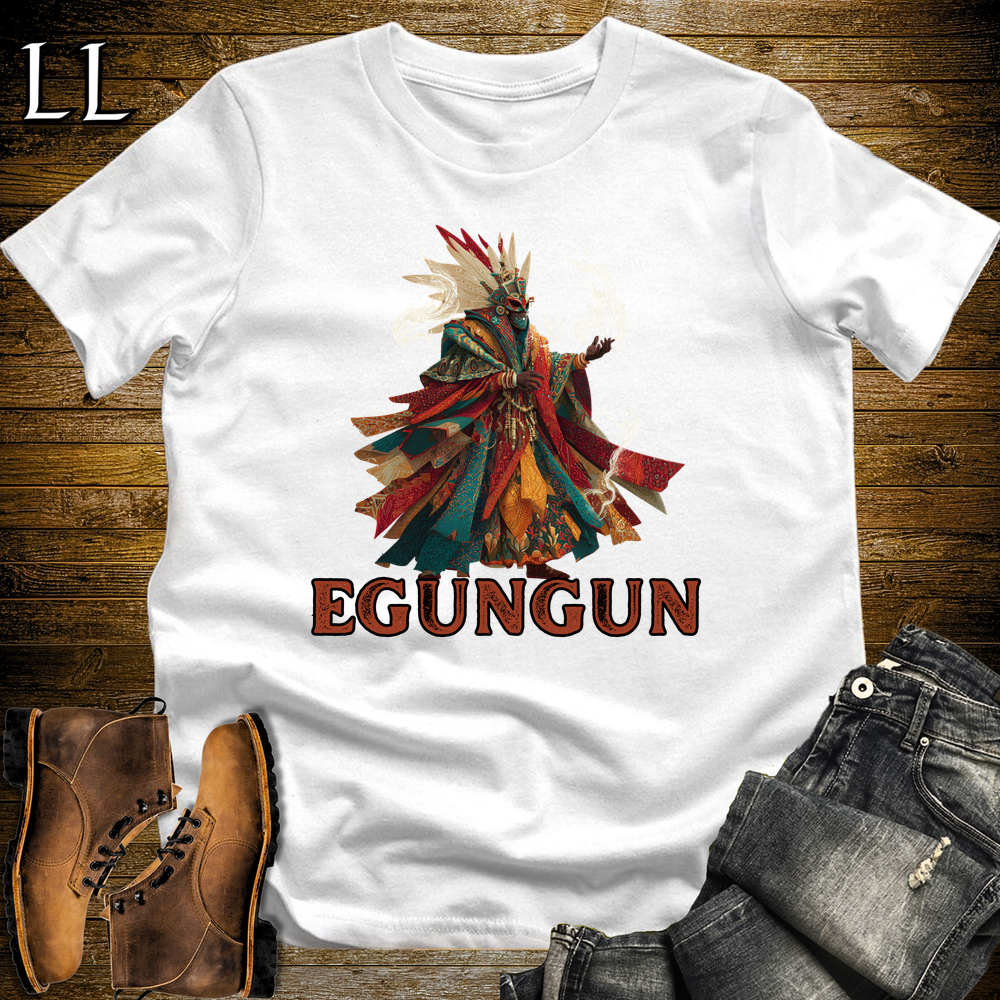 African Egungun Spirits Softstyle Tee - White