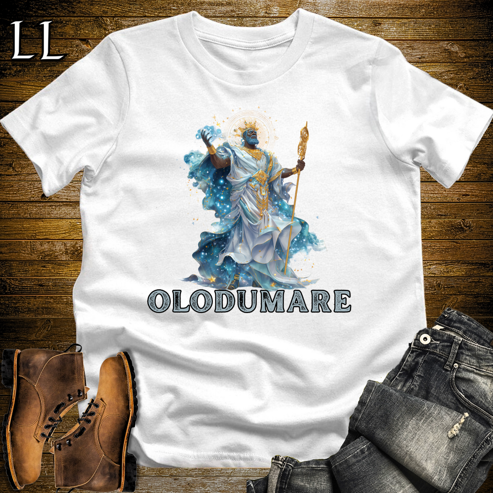African God Olodumare Softstyle Tee White | Yoruba Supreme God Tee