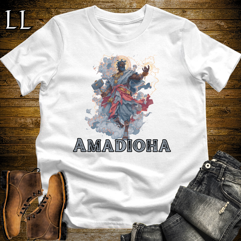 Amadioha African God Softstyle Tee - White