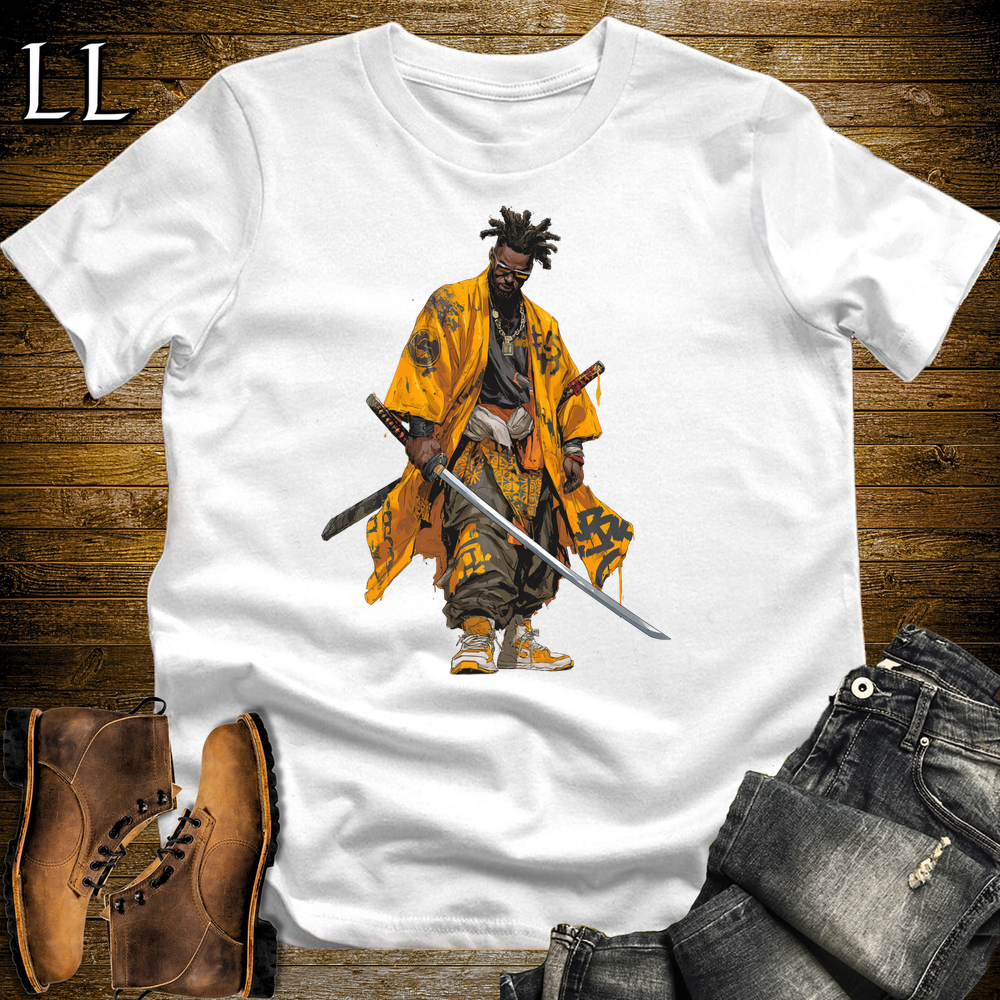 African Yellow Street Samurai - White