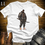 African Street Bodybuilder Samurai - White