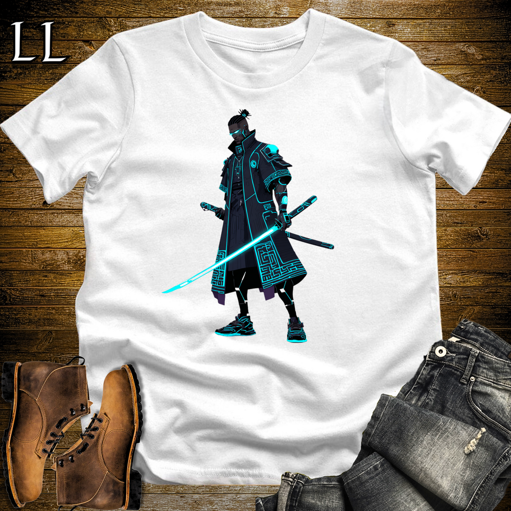 African Ai Samurai White | African Warrior Tee