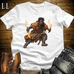 African Flame Dagger Assassin Softstyle Tee White | African Warrior Tee