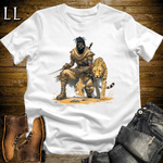African Cheetah Assassin Softstyle Tee White | African Warrior Tee