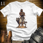 African Black Wolf Assassin Softstyle Tee White | African Warrior Tee
