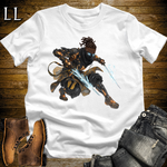 African Obsidian Assassin Softstyle Tee White | African Warrior Tee