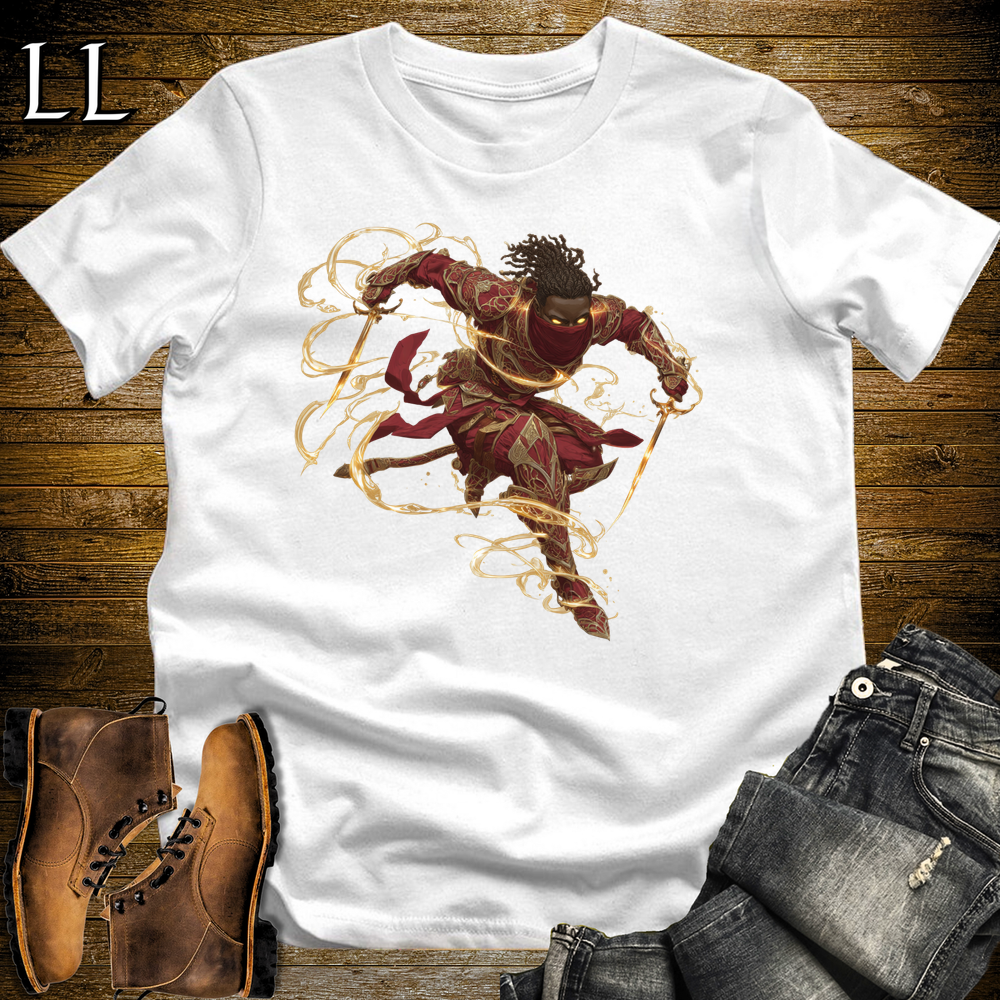 African Kingslayer Assassin Softstyle Tee White | African Warrior Tee