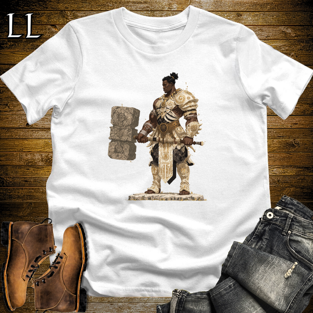 African Holy Barbarian Softstyle Tee White | African Warrior Tee