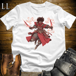 African Flame Assassin Softstyle Tee White | African Warrior Tee