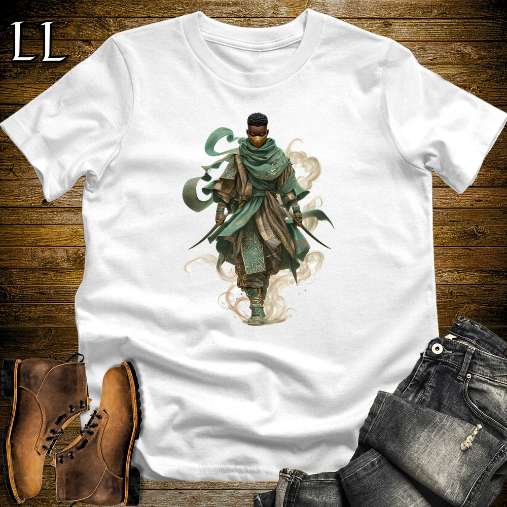 African Desert Wind Assassin Softstyle Tee White | African Warrior Tee
