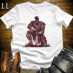 African Red Barbarian Softstyle Tee White | African Warrior Tee