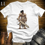 African Bone Barbarian Softstyle Tee White | African Warrior Tee