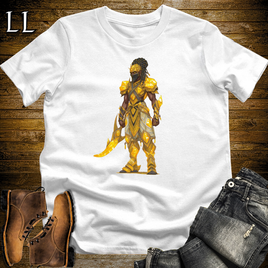 African Yellow Sapphire Warrior Softstyle Tee - White