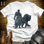 African Runic Black Panther Assassin Softstyle Tee White | African Warrior Tee