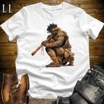 African Blow Dart Warrior Softstyle Tee - White