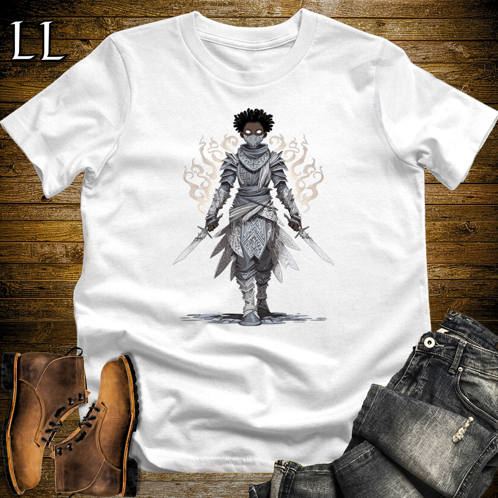 African Wind Walker Assassin Softstyle Tee White | African Warrior Tee