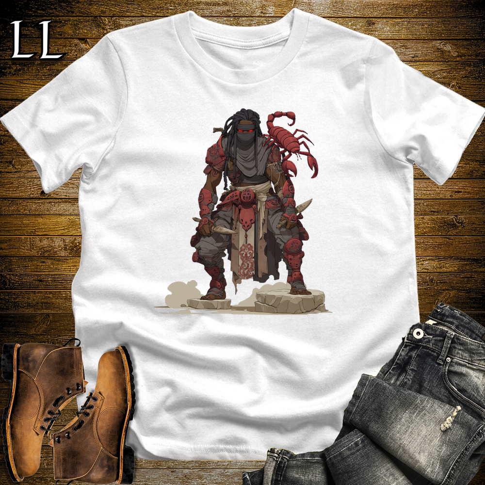 African Scorpion Assassin Softstyle Tee White | African Warrior Tee