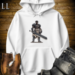 African Gladiator Barbarian Hooded Sweatshirt White | African Warrior Hoodie