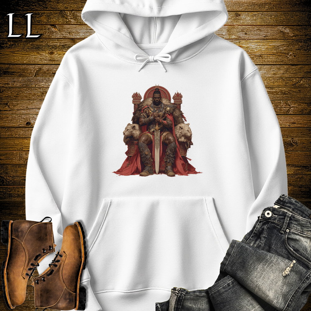 African Beast King Hooded Sweatshirt - White