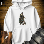 African Axe Warrior King White | Tribal Hoodie