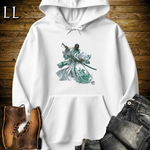 African Emerald Samurai King White | African Warrior Hoodie