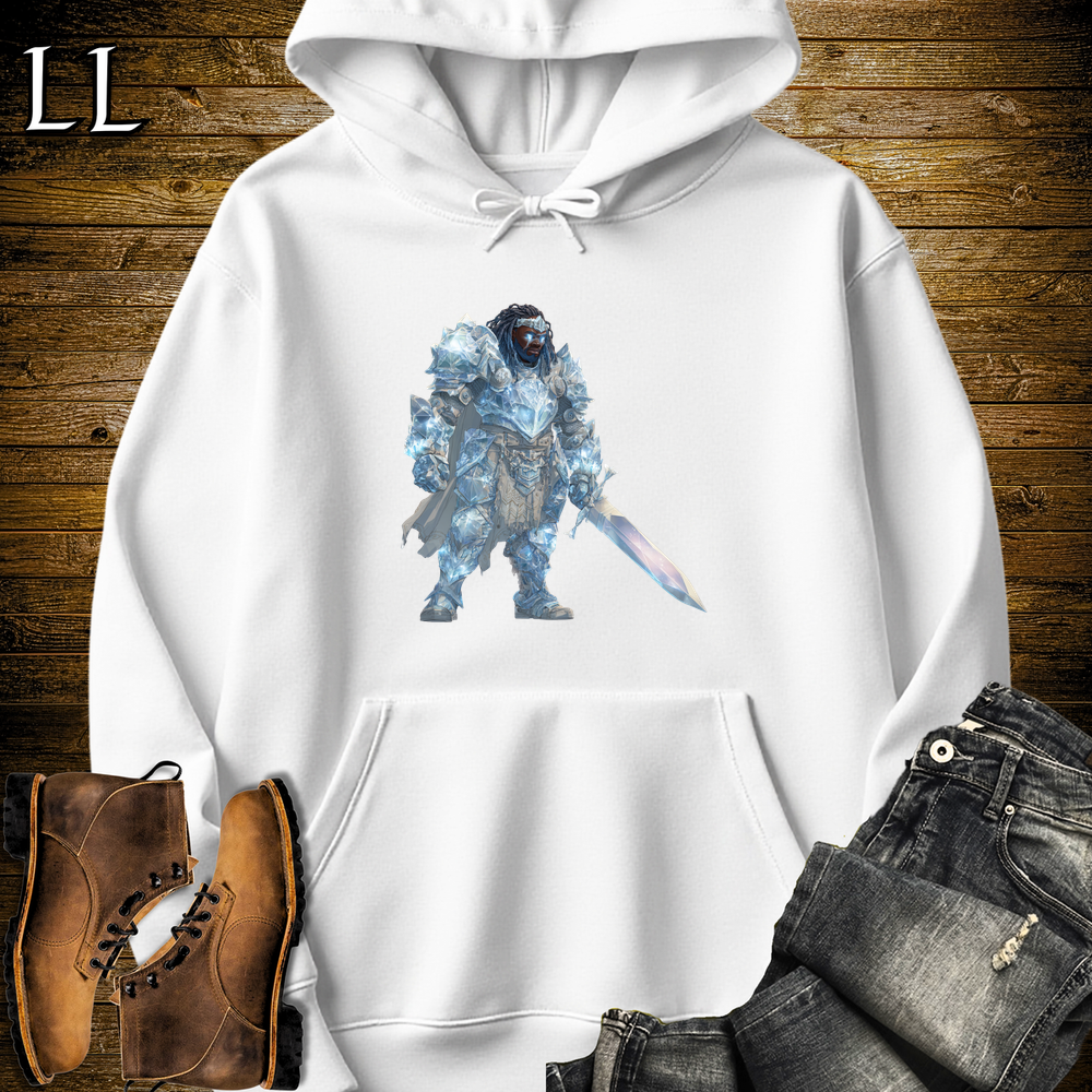 African Diamond Armor King Hooded Sweatshirt - White