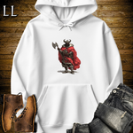 African Viking King Hooded Sweatshirt White | Regal Warrior