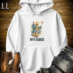 Nyame African God Hooded Sweatshirt - White
