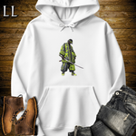 African Green Street Samurai White | African Warrior Hoodie
