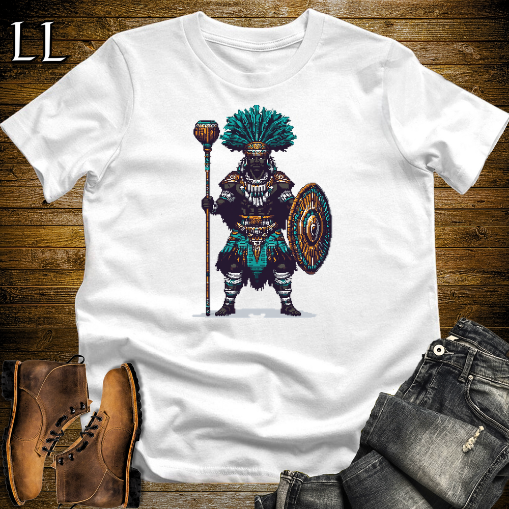 African 16 Bit Iwasi Club King White | African King Tee