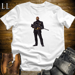 African 16 Bit Hitman Sniper White | African Warrior Tee