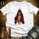 African 16 Bit Golden Queen White | African Queen Tee