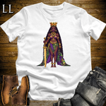 African 16 Bit Golden Sword Queen White | African Queen Tee