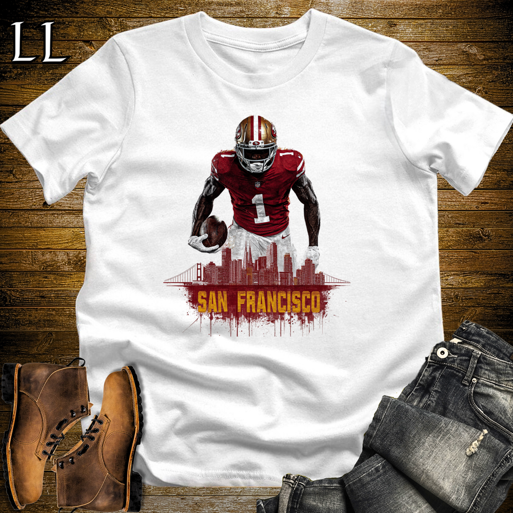 49ers Football Shirt White | San Francisco Fan Tee