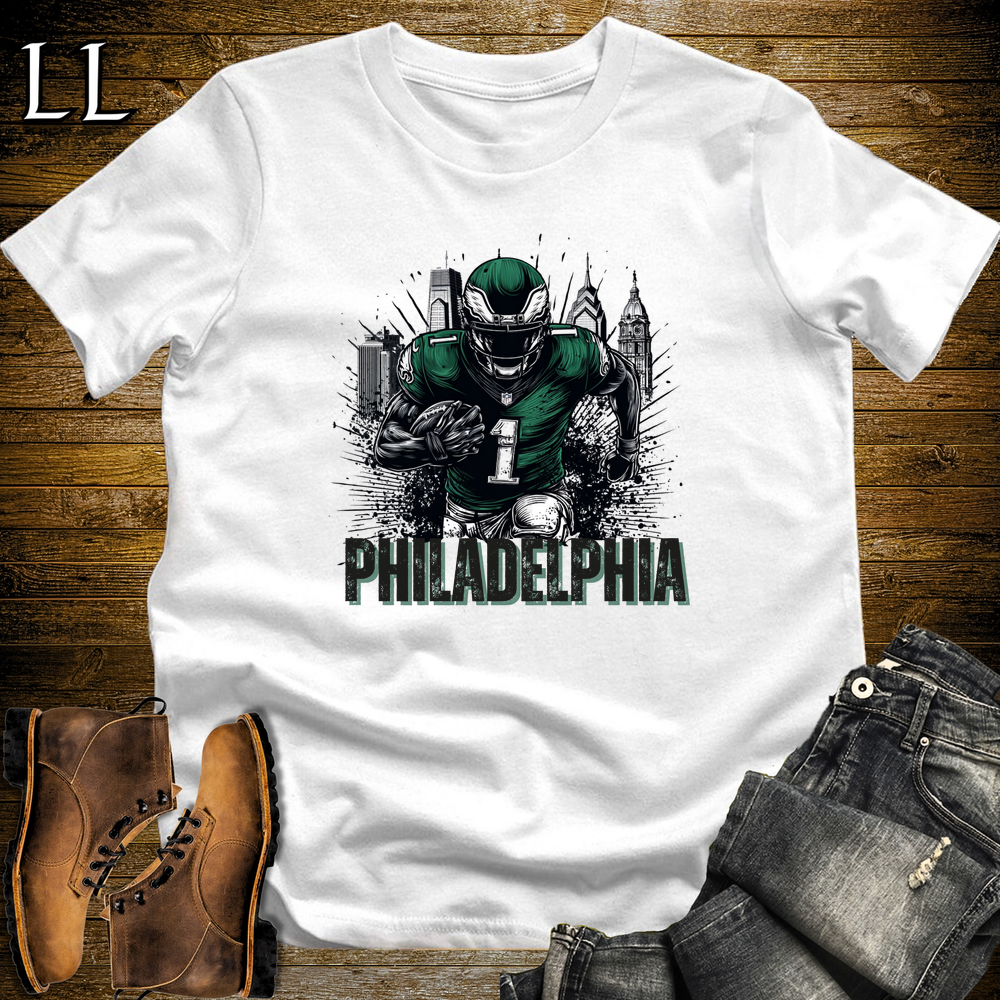 Eagles Football Shirt White | Philadelphia Fan Tee