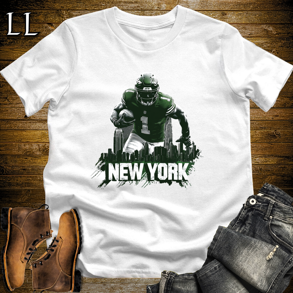 Jets Football Shirt White | New York Fan Tee